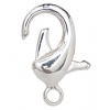 Lobster Clasp 18mm Brass Nickel free, Lead free Silver Plated